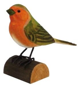 Oiseaux sculptés sur buchette